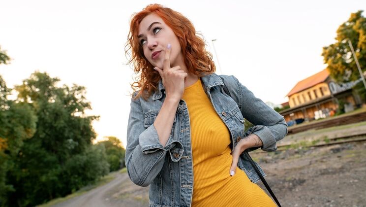 [PublicAgent] - Heels, Tits, and Tattoos: Outdoor Adventure - Martin Gun - Cherry Candle