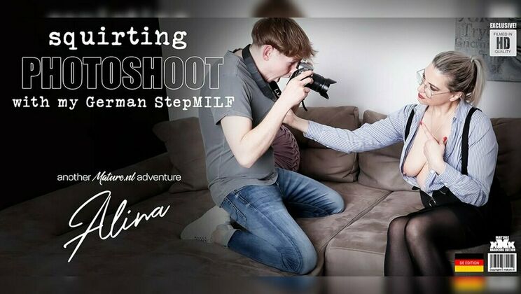 [Mature.nl] - Stepmom Alina's Squirting Fuck Session During Photoshoot