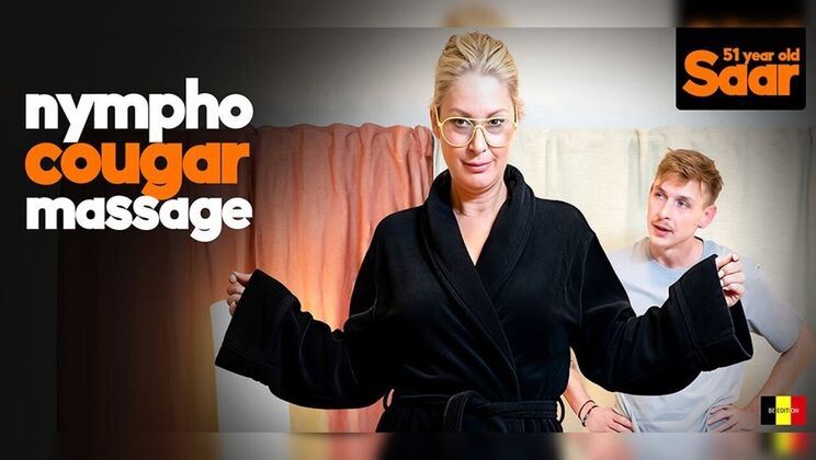 [Mature.nl] - Naughty 51 Year Old Belgium MILF Saar Gets Kinky Massage From Young Toyboy