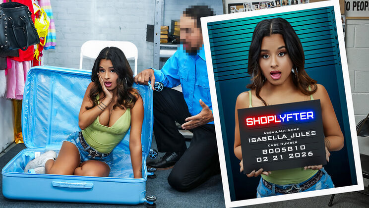 [Shoplyfter] - Braless Latina Gets Facial from Older Dick